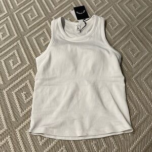 The Upside Balance Seamless Rowie Tank in white *NWT